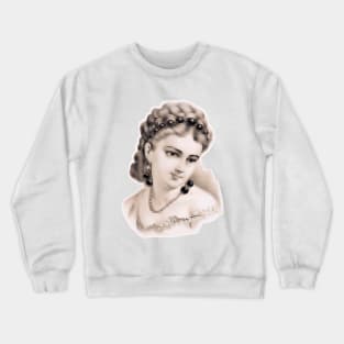 Girl with lost look Crewneck Sweatshirt